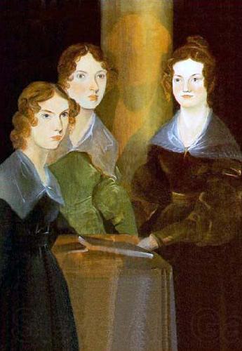 Branwell Bronte A painting of the three Bronta sisters